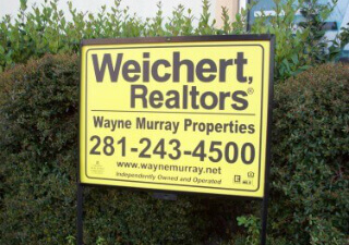 Houston realtor yard signs