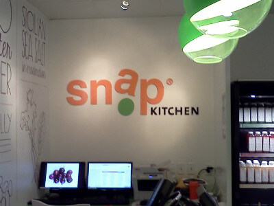 office lobby signs - Snap Kitchen