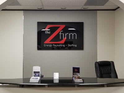 office reception area signs - The Z Firm