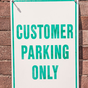 customer parking only signage tips