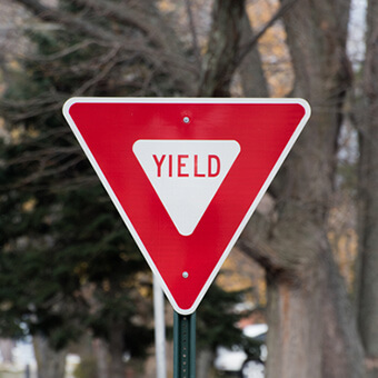 yield parking signage regulations