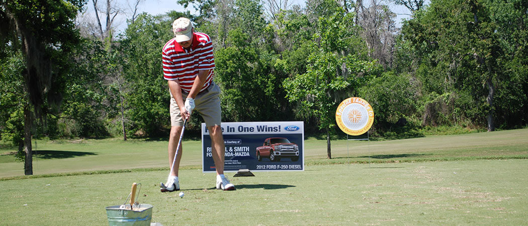 Hole in One Signs  Contest Signs For Fundraising Tournaments