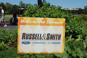 golf sponsor signs hole-in-one