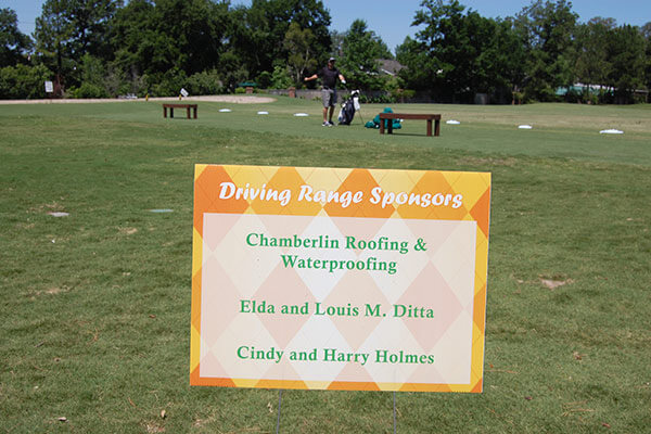 golf tee box sponsor signs