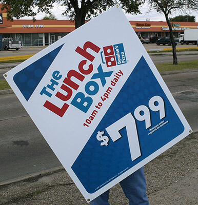 exterior restaurant signage Houston