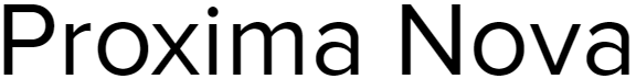 popular sign fonts - Proxima Nova