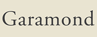 Il miglior font per le insegne al dettaglio - Garamond