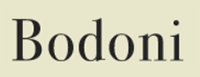 best font for sign board - Bodoni