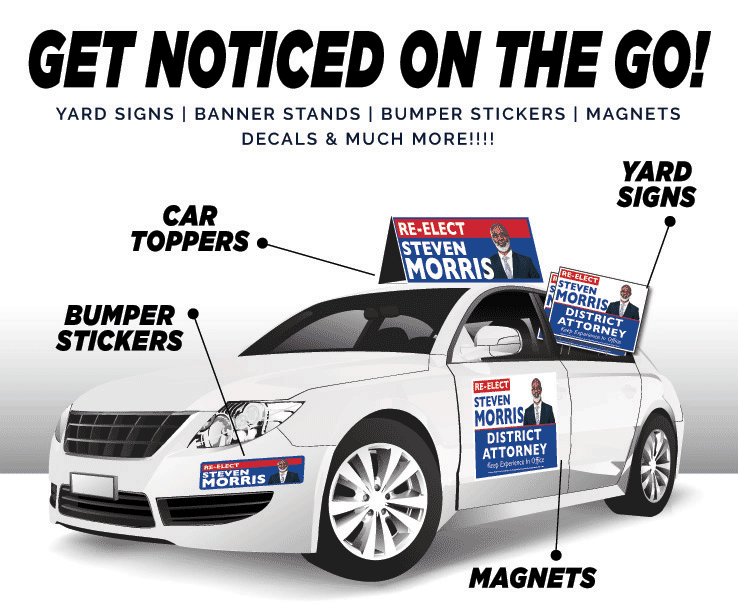 Political Bumper Stickers Campaign Car Magnets Election Yard