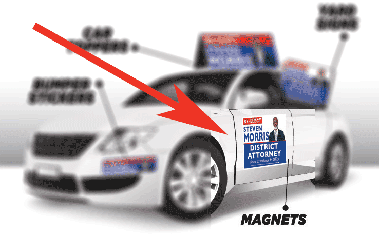 Political Car Magnets - Magnets for Election Campaigns