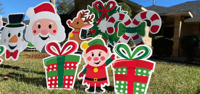 custom christmas signs Houston