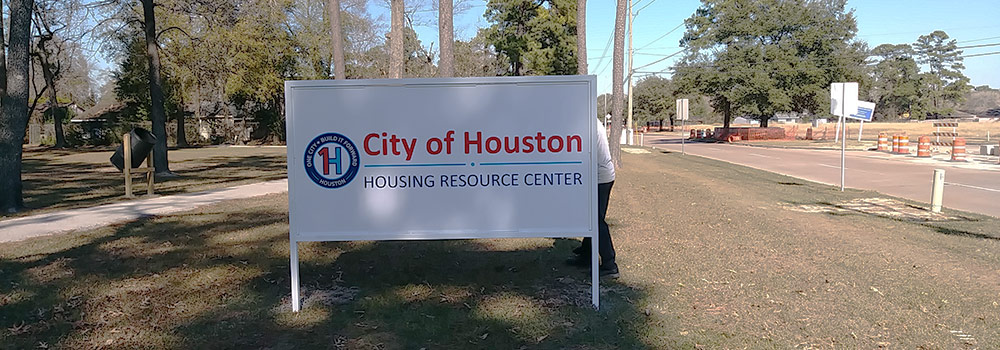 outdoor aluminum signs - Houston