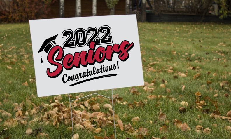 graduation lawn signs