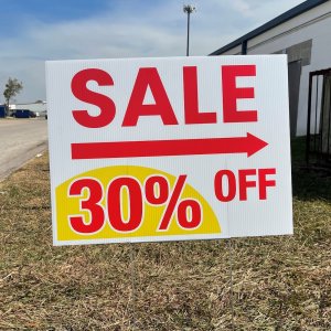 sale yard sign