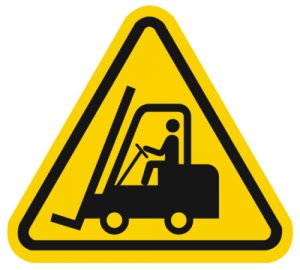 warehouse forklift sign