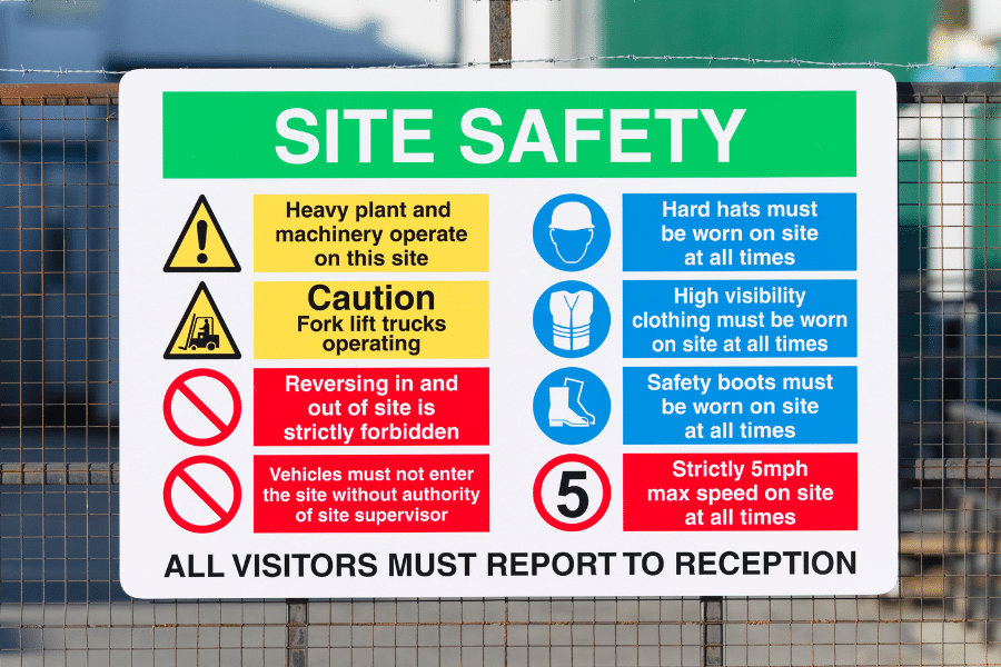 What Signs Are Required on A Construction Site?