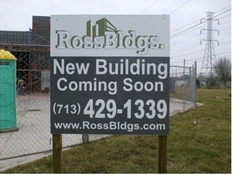 Commercial Real Estate Sign - Houston Sign Company - Coming Soon